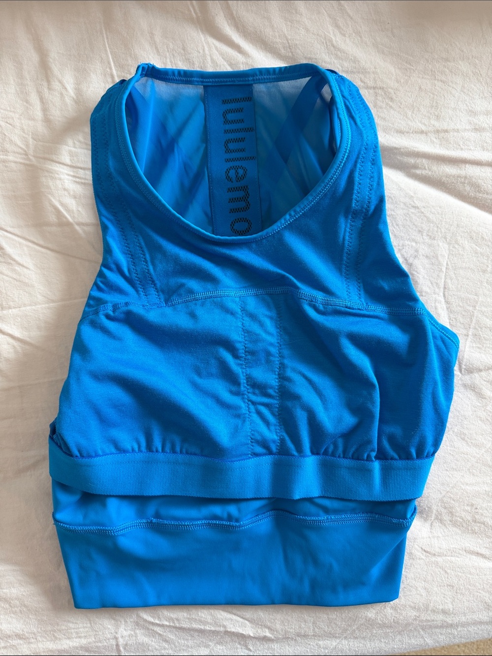 lululemon Blue Racerback Crop Tank - Picture 3 of 6